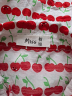 Cherry Pattern Short Sleeve Button Down Shirt