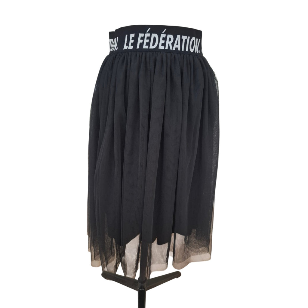 Federation Black Tulle Midi