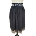 Federation Black Tulle Midi