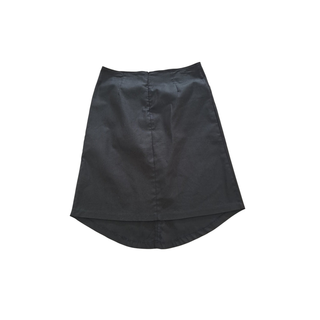 Glassons Black A Line skirt with Grey Birds