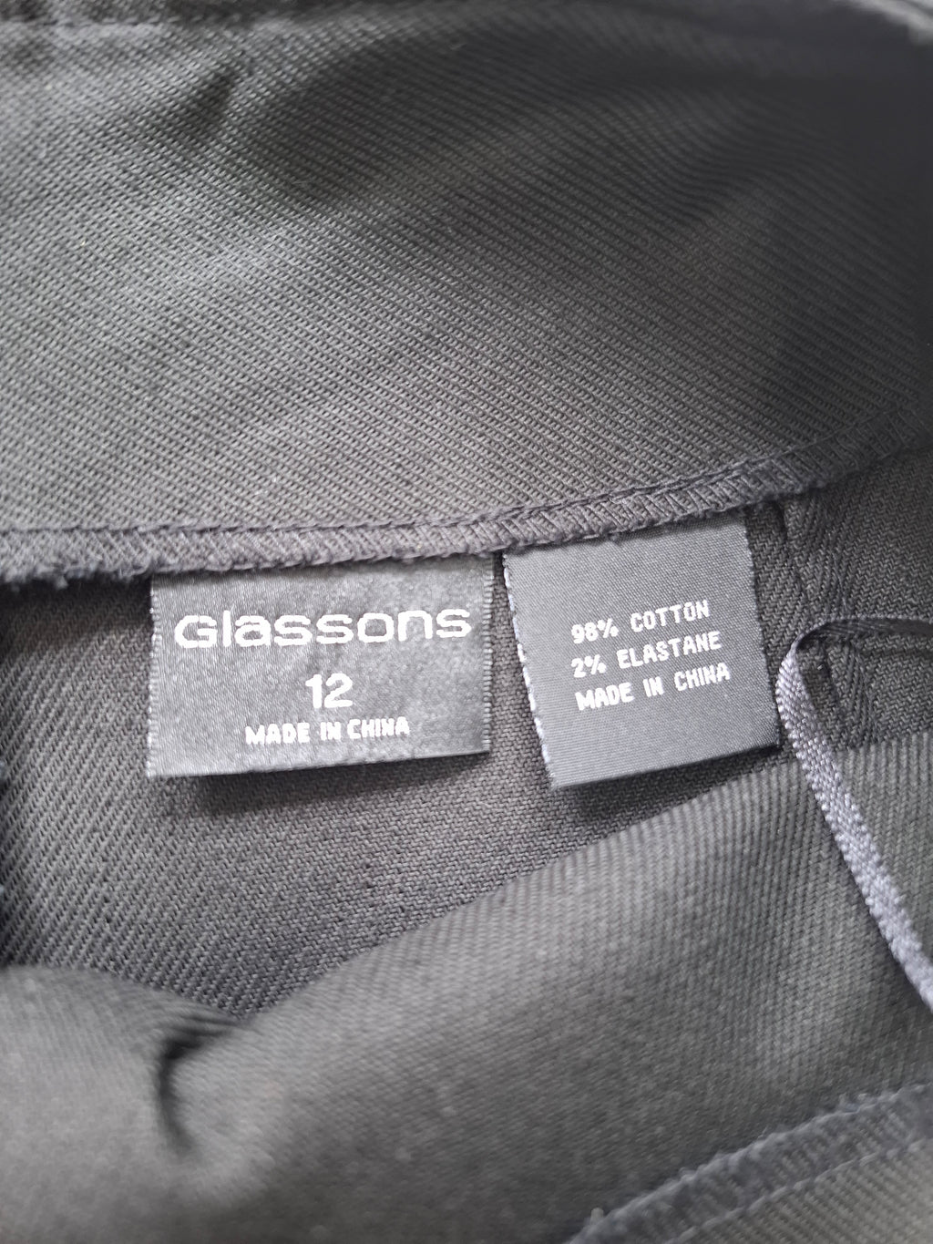 Glassons Black A Line skirt with Grey Birds