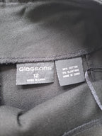 Glassons Black A Line skirt with Grey Birds