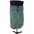 Peacock Feather Print Skirt with glitter detail