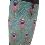 Peacock Feather Print Skirt with glitter detail