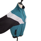 Urban Outfitters Black Teal and White Colourblock Track Jacket