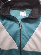 Urban Outfitters Black Teal and White Colourblock Track Jacket