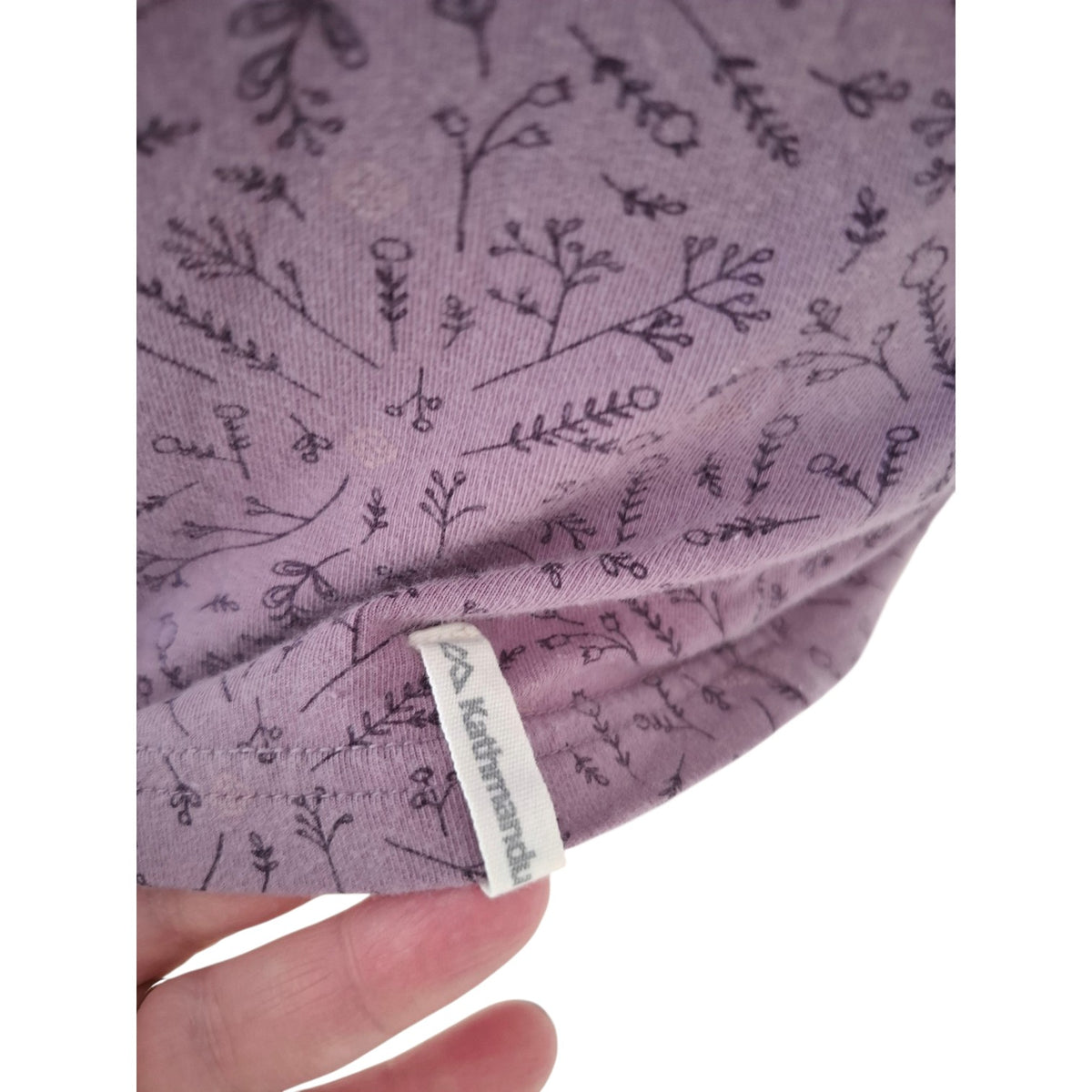Kathmandu Purple Patterned 3/4 sleeve top