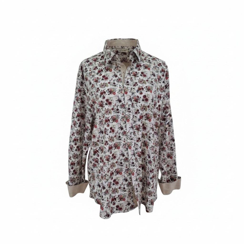 Thomson and Richards Floral Shirt Italian Fabric