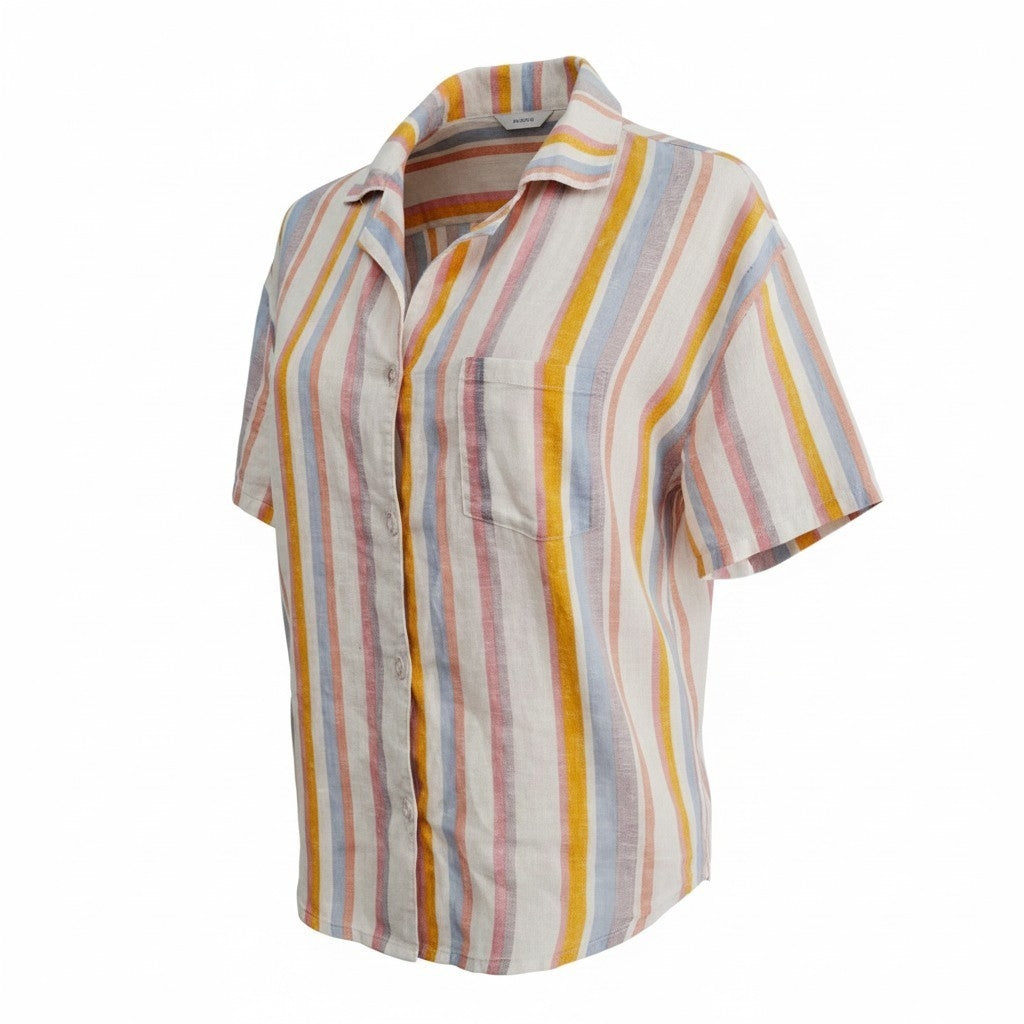 Candy striped shirt short sleeves