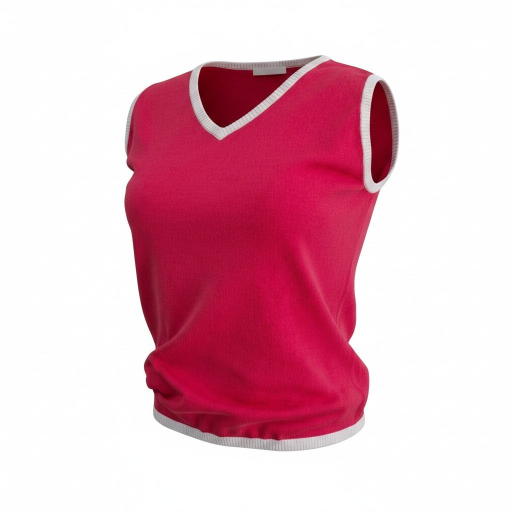 Oakley Hot Pink Knit Sleeveless Top