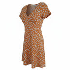 Floral orange sundress from Turkey