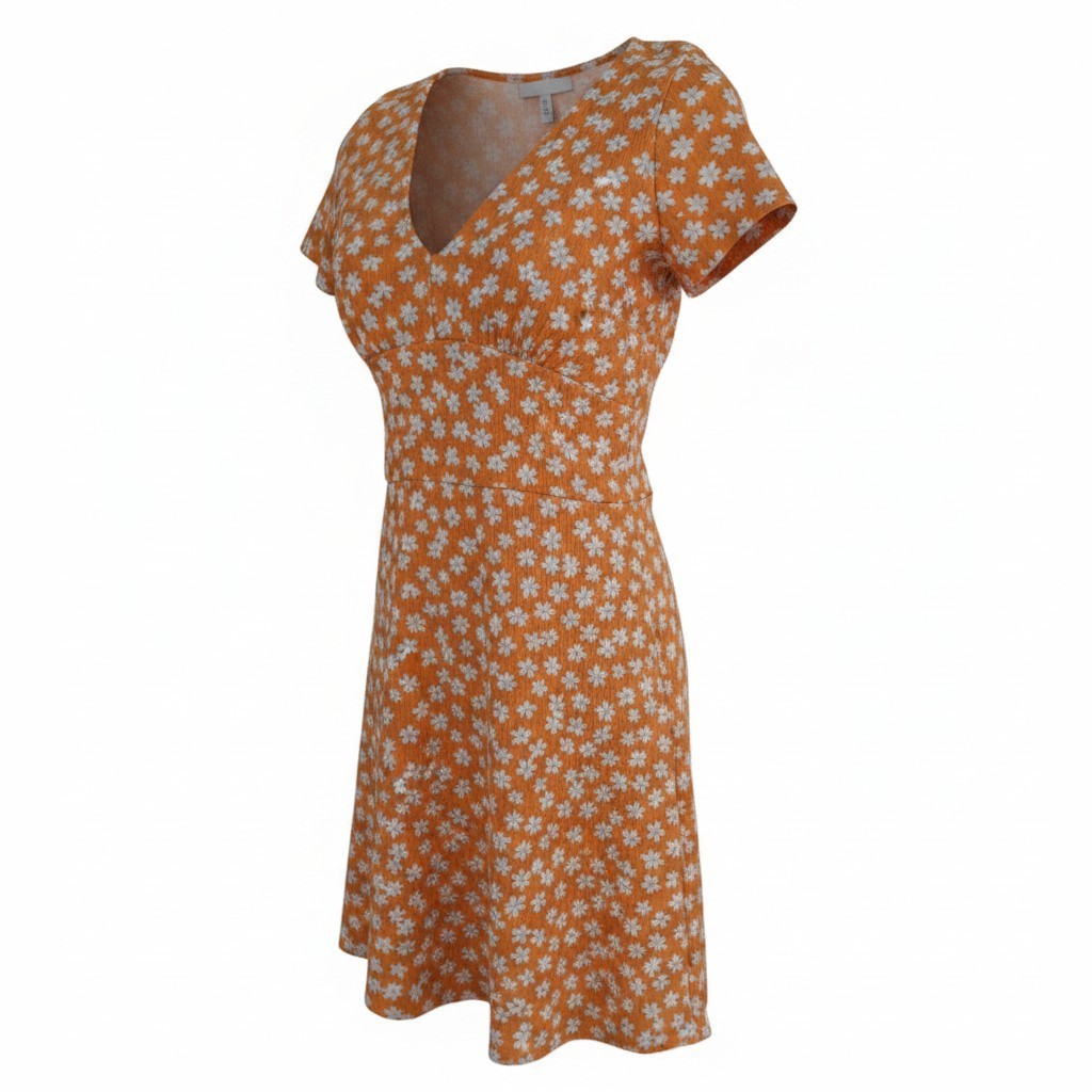 Floral orange sundress from Turkey
