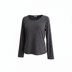 Max Fine Navy and White Stripe Long Sleeve Top