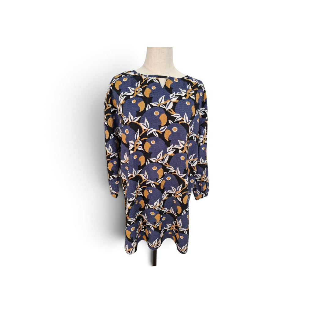 Orange Brand Blue Parrot Top
