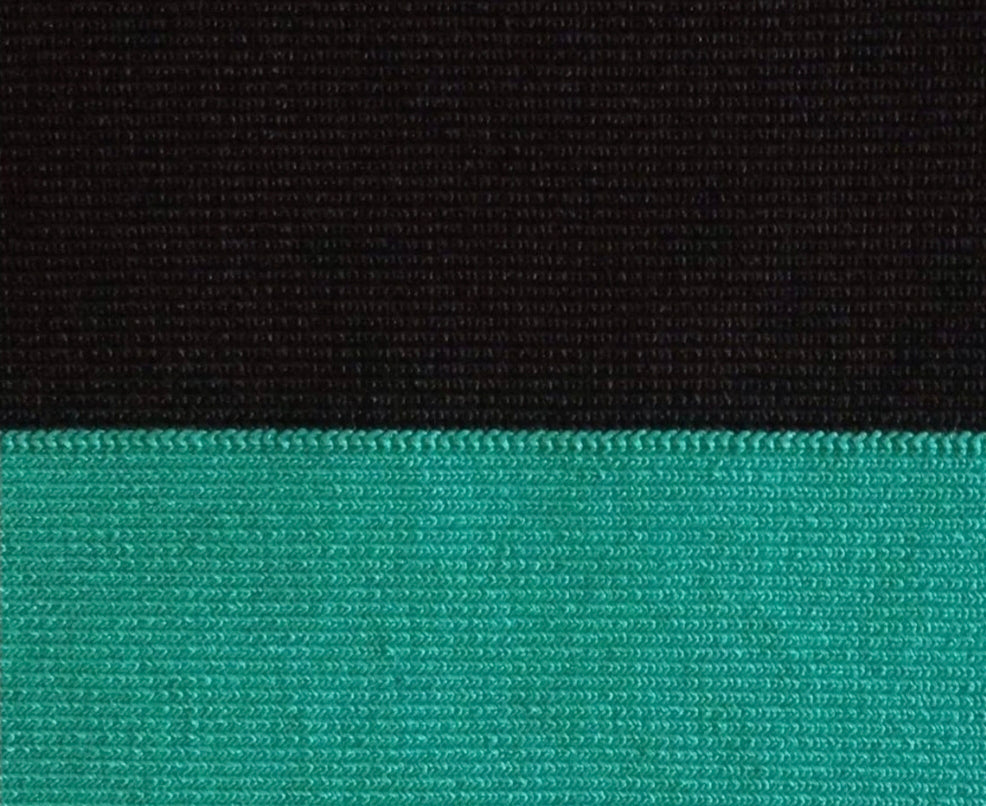 Max Azaria BCBG Black and Teal colourblock bandage skirt